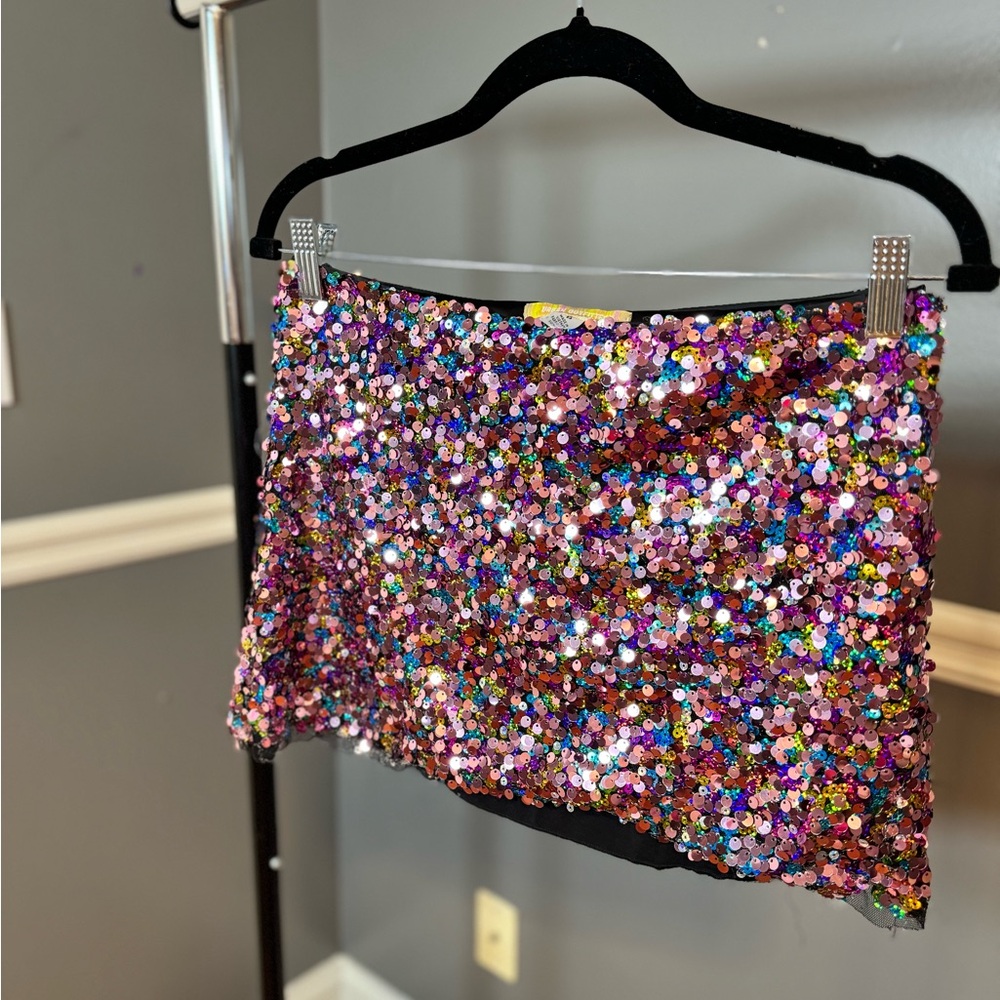 Urban outfitters sparkly mini skirt